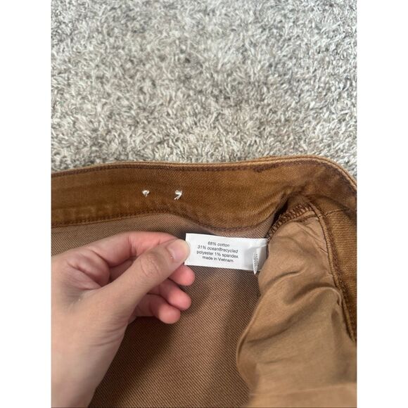 Lane Bryant Signature Fit Wide Leg Brown Jean Plus Sz 20 Mid Rise Fall Natural - Picture 7 of 11